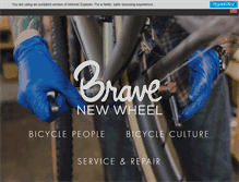 Tablet Screenshot of bravenewwheel.com